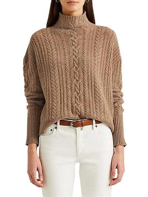 Wool Cashmere Blend Sweater in Glen 